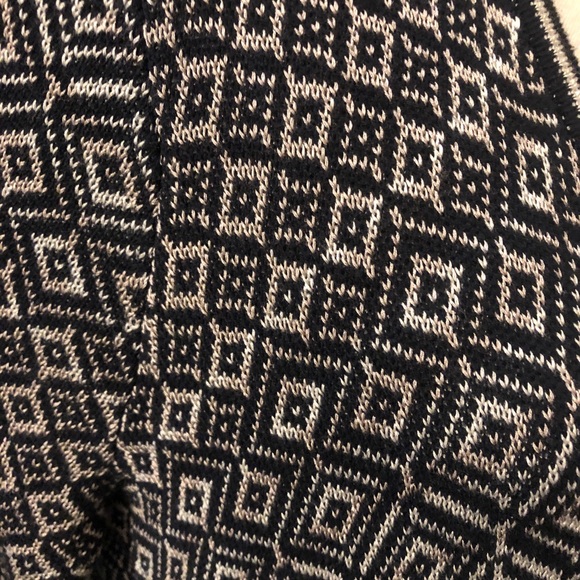 EUC LOFT Patterned Silky Open Front Cardigan - Picture 3 of 5